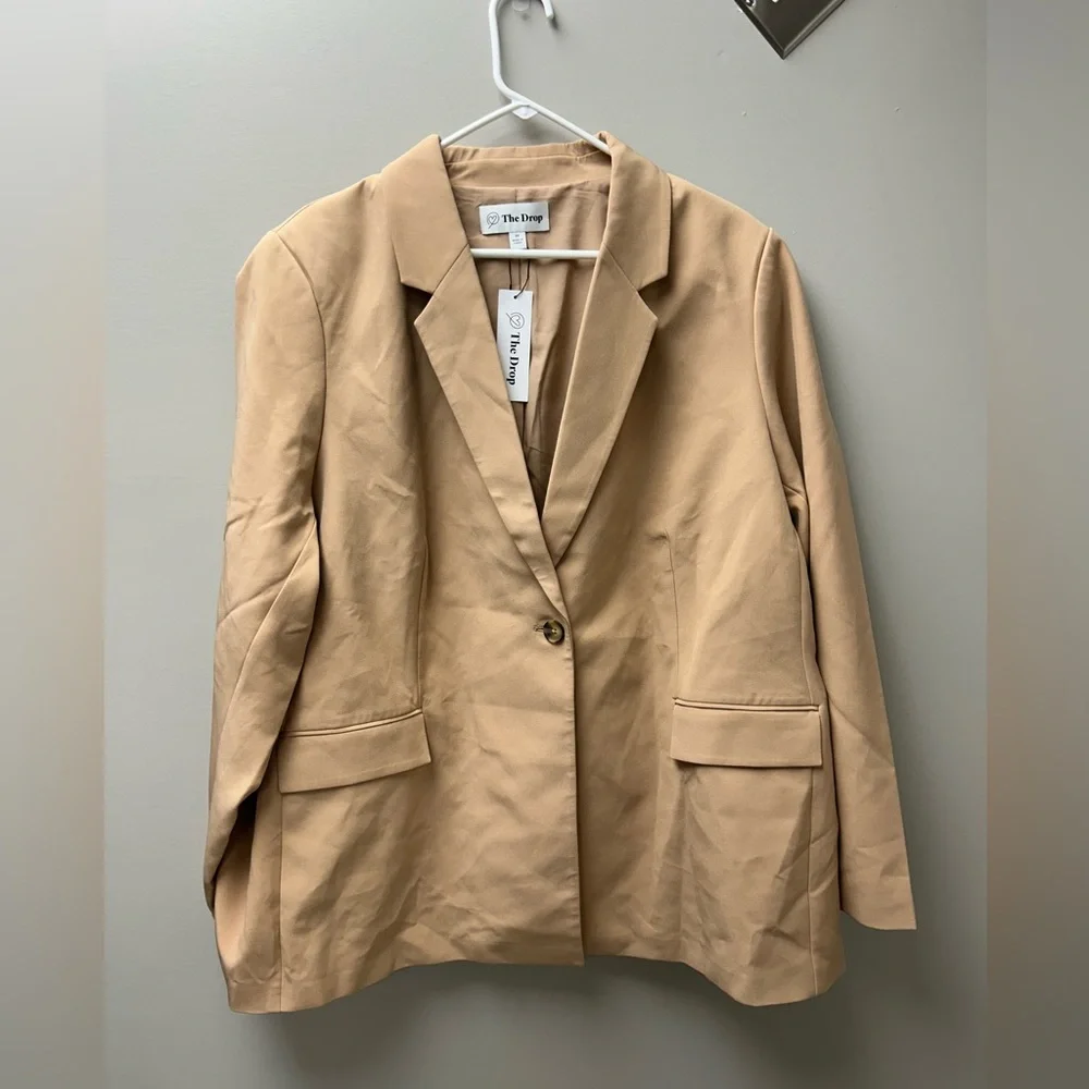 The Drop Blake Long Blazer Praline - Picture 2 of 4